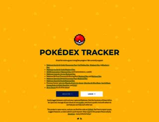 PokeDexTracker (@PokeDexTracker) .